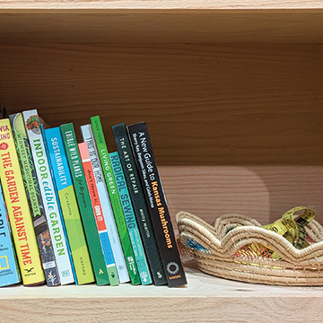 books on a shelf