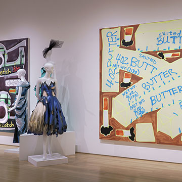 works on display at the Match Made in Heaven exhibition at the Nerman Museum of Contemporary Art in Overland Park Kansas