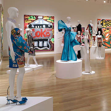 mannequins on display at the A Match Made in Heaven exhibition at the Nerman Museum