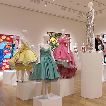 mannequins with designs by Jeremy Scott