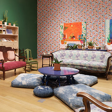 a view of the salon installation at the Nerman Museum of Contemporary Art