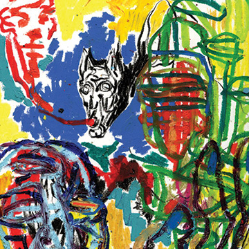a colorful abstract drawing by Basil Kincaid